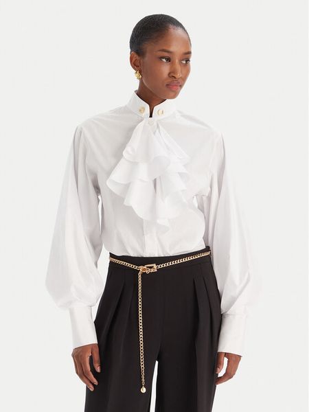 Babylon Koszula MF0302 Biały Regular Fit. Białe koszule Babylon, bez wzorów, z bawełny, bez kołnierzyka, bez ramiączek. Za 769.99 zł.