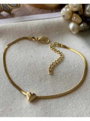 Luseera Pozłacana bransoletka z elementem ozdobnym rozmiar: onesize. Żółte bransoletki Luseera, pozłacane. Za 34.99 zł.