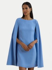 LAUREN RALPH LAUREN Sukienka koktajlowa 253855210033 Niebieski Slim Fit. Niebieskie sukienki Lauren Ralph Lauren, bez wzorów, z syntetyku, wizytowe, bez kołnierzyka, bez ramiączek. Za 719.99 zł.