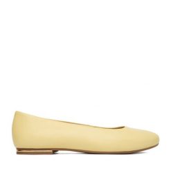 Baleriny Lasocki. Żółte baleriny Lasocki, bez wzorów, bez obcasa. Za 149.99 zł.