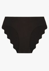 Czarne Majtki Typu Figi o Bezszwowym Wykończeniu Siladeia. Czarne figi Renee, plus size, bez wzorów, z jeansu. Za 9.99 zł.