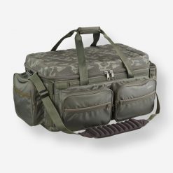 Torba wędkarska Caperlan Carry Protect 55 litrów. Brązowe torby na ramię CAPERLAN, bez wzorów, z materiału, na ramię, duże, bez dodatków. Za 299.99 zł.