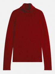 Perfect Cashmere Kaszmirowy golf "Willow" w kolorze ciemnoczerwonym rozmiar: XL. Czerwone golfy Perfect Cashmere, xl, bez wzorów, z kaszmiru, bez ramiączek. Za 500.99 zł.