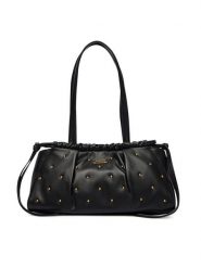 Tommy Hilfiger Torebka Soft Leather Shoulder Bag Studs AW0AW19338 Czarny. Czarne torebki klasyczne TOMMY HILFIGER, bez wzorów, ze skóry, bez dodatków. Za 849.99 zł.