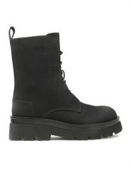 Jenny Fairy Trapery WS5605-12 Czarny. Czarne trapery i śniegowce Jenny Fairy, ze skóry. Za 119.99 zł.