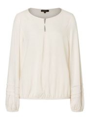 More & More Bluzka w kolorze kremowym rozmiar: 40. Brązowe bluzki More & More, bez wzorów, bez kołnierzyka, bez ramiączek. Za 49.95 zł.