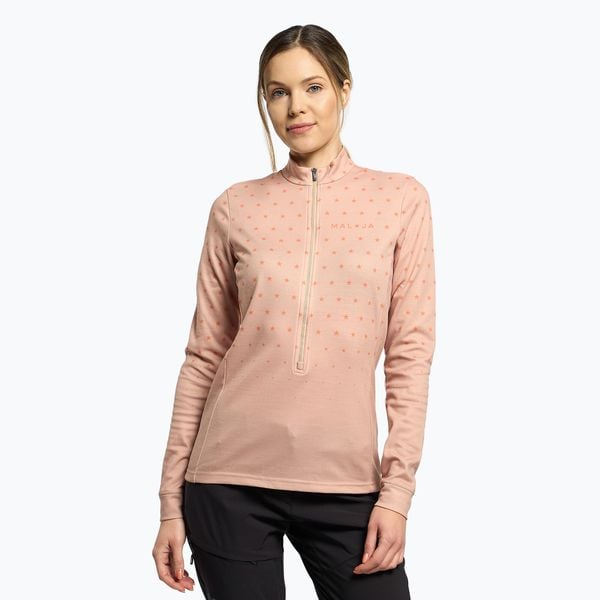 Bluza narciarska damska Maloja Copper. Brązowe bluzy Maloja, na zimę, m, bez wzorów, bez kaptura. Za 279.99 zł.