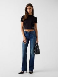 Guess Jeansy 180564 Niebieski Flared Fit. Niebieskie jeansy Guess, z aplikacjami. Za 439.99 zł.