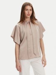 Bruuns Bazaar Bluzka Beckia Wendi BBW4439 Beżowy Regular Fit. Brązowe bluzki Bruuns Bazaar, bez wzorów, z syntetyku, bez kołnierzyka, bez ramiączek. Za 339.99 zł.