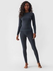 4F Bielizna termoaktywna bezszwowa z wełną Merino (dół) damska - szara M/L. Szara bielizna sportowa 4f, l, bez wzorów, z materiału. Za 249.99 zł.