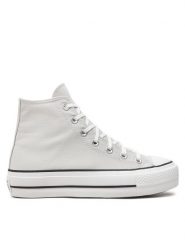 Converse Trampki Chuck Taylor All Star Lift Platform Hi A08287C Szary. Szare trampki Converse, bez wzorów, z materiału, bez zapięcia. Za 279.99 zł.