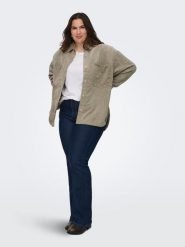 ONLY Carmakoma Koszula sztruksowa w kolorze beżowym rozmiar: 46/48. Brązowe koszule Only Carmakoma, bez wzorów, ze sztruksu, bez kołnierzyka, bez ramiączek. Za 113.90 zł.