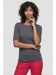Alife and kickin Koszulka "Hilde" w kolorze antracytowym rozmiar: XXL. Czarne bluzki Alife and Kickin, xxl, bez wzorów, z bawełny, bez kołnierzyka, bez ramiączek. Za 43.99 zł.