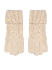 Guess Rękawiczki Damskie AW5678 POL02 Beżowy jasny. Brązowe rękawiczki Guess, z aplikacjami, z dzianiny. Za 194.99 zł.