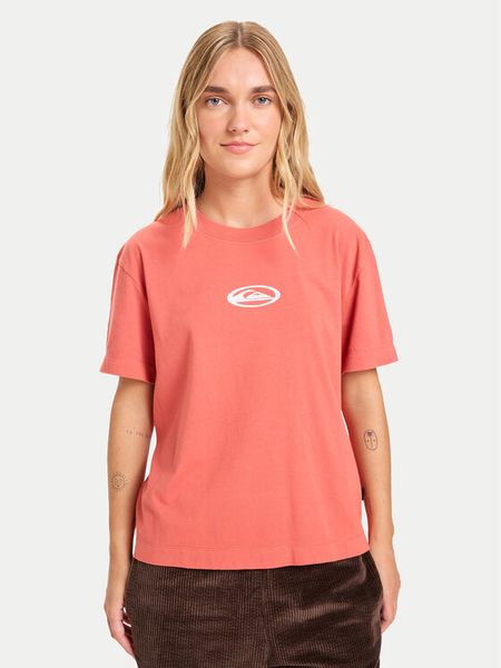 Quiksilver T-Shirt Standard EQWZT03197 Bordowy Regular Fit. Czerwone t-shirty Quiksilver, m, bez wzorów, z bawełny, bez kołnierzyka, bez ramiączek. Za 149.99 zł.