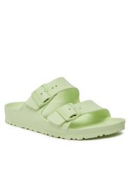 Birkenstock Klapki Arizona 1024691 Zielony. Zielone klapki Birkenstock, bez wzorów, z syntetyku, bez obcasa. Za 249.99 zł.