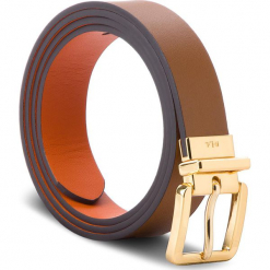 Pasek Damski LAUREN RALPH LAUREN - Dryden 412665677002 L Field Brown/Monarch Orange. Brązowe paski Lauren Ralph Lauren, bez wzorów, ze skóry. W wyprzedaży za 209.00 zł.