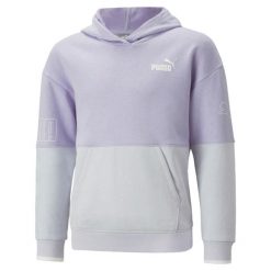 Puma Bluza Power Colorblock Tr 67354925. Fioletowe bluzy Puma, s, bez wzorów, z gumy, bez kaptura. Za 152.99 zł.