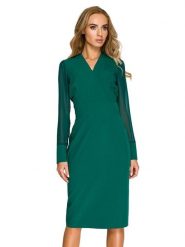 Stylove Sukienka w kolorze zielonym rozmiar: XL. Zielone sukienki Stylove, xl, bez wzorów, bez kołnierzyka, bez ramiączek, midi. Za 193.70 zł.
