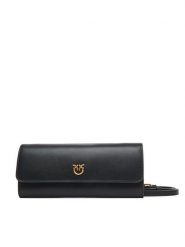 PINKO Torebka Love Tiny Brids Wallet C AI 25-26 PCPL 103765 A0F1 Czarny. Czarne listonoszki Pinko, bez wzorów, ze skóry, bez dodatków. Za 879.99 zł.