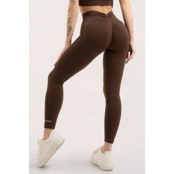 Legginsy fitness damskie Gym Glamour deep push up 2.0. Brązowe legginsy GYM GLAMOUR, s, bez wzorów. Za 169.99 zł.