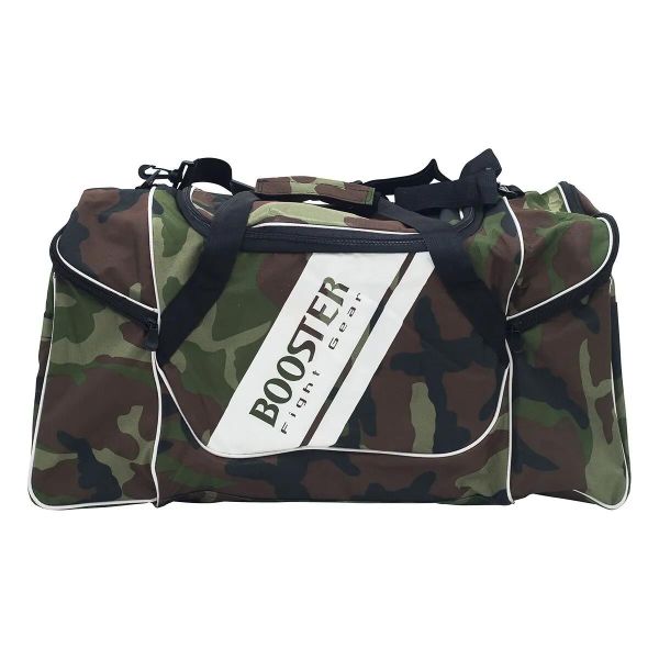 Torba sportowa Booster Fight Gear Team Duffel. Zielone torby na ramię BOOSTER FIGHT GEAR, bez wzorów, z materiału, sportowe, na ramię, duże, z nadrukiem, bez dodatków. Za 258.00 zł.