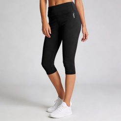 Legginsy Softee Impulse Capri w kolorze czarnym. Czarne legginsy SOFTEE, m, bez wzorów, z elastanu, z podwyższonym stanem. Za 167.99 zł.