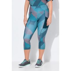 Damskie Legginsy funkcyjne 3/4 szybkoschnące. Niebieskie legginsy Ulla Popken, plus size, bez wzorów, z materiału. Za 244.99 zł.