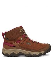 Keen Trekkingi Targhee IV Mid Wp 1030689 Brązowy. Brązowe obuwie sportowe Keen, z nubiku, bez zapięcia, trekkingowe. Za 599.99 zł.