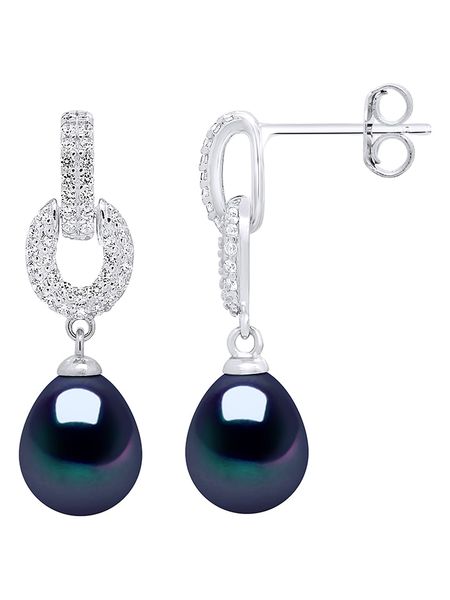 Pearline Srebrne kolczyki-wkrętki z perłami i cyrkoniami rozmiar: onesize. Białe kolczyki Pearline, z cyrkonią, srebrne. Za 273.45 zł.