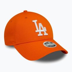 Czapka z daszkiem damska New Era League Essential 9FORTY Los Angeles Dodgers. Brązowe czapki New Era, bez wzorów. Za 109.99 zł.