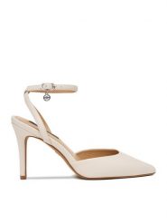 Nine West Szpilki CEO-CD23029-3 Biały. Białe szpilki Nine West, bez wzorów, z materiału, bez obcasa, na szpilce, bez zapięcia. Za 229.99 zł.