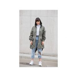 Kurtka / płaszcz typu parka khaki. Zielone kurtki Rest_factory, l, z aplikacjami, z tkaniny, bez kaptura. Za 349.00 zł.