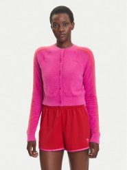 Adidas Kardigan Fluffy JW3645 Różowy Regular Fit. Czerwone kardigany Adidas, xs, bez wzorów, z syntetyku. Za 369.99 zł.