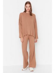 Trendyol 2-częściowy zestaw w kolorze karmelowym rozmiar: L. Brązowe swetry Trendyol, l, bez wzorów, bez ramiączek. Za 91.34 zł.