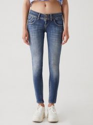 LTB Dżinsy "Julita X" - Skinny fit - w kolorze niebieskim rozmiar: W33/L30. Niebieskie jeansy LTB, l, z aplikacjami. Za 100.99 zł.