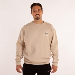 Bluza Vibor-A Cascabel Beige. Brązowe bluzy SOFTEE, bez wzorów, z bawełny, bez kaptura. Za 230.99 zł.