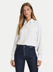 Guess Koszula W5BH80 W2982 Biały Regular Fit. Białe koszule Guess, xl, z aplikacjami, z syntetyku, bez kołnierzyka, bez ramiączek. Za 529.99 zł.