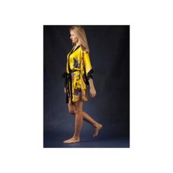 SZLAFROK KIMONO żółty w egzotyczne kwiaty. Szlafroki marki Intime. Za 249.00 zł.