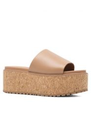 Lasocki Klapki WYL3440-4Z Brązowy. Brązowe klapki Lasocki, bez wzorów, ze skóry, bez obcasa. Za 249.99 zł.