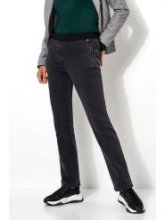 Relaxed by TONI Jegginsy - Slim fit - w kolorze czarnym rozmiar: 44. Czarne jeansy Relaxed by TONI, bez wzorów, z materiału. Za 180.06 zł.