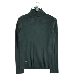 Second life - Damski czarny sweter z golfem - Stan bardzo dobry. Czarne golfy RALPH LAUREN, bez wzorów, bez ramiączek. Za 135.32 zł.