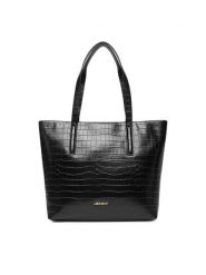 JENNY Torebka C-JEN-L-011-08 Czarny. Czarne shopper Jenny, bez wzorów, z materiału, bez dodatków. Za 149.99 zł.