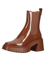 Steve Madden Skórzane sztyblety w kolorze jasnobrązowym rozmiar: 40. Brązowe botki Steve Madden, bez wzorów, bez obcasa, bez zapięcia. Za 276.71 zł.