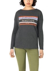 Timezone Koszulka w kolorze antracytowym rozmiar: L. Czarne bluzki Timezone, l, bez wzorów, z bawełny, bez kołnierzyka, bez ramiączek. Za 69.99 zł.