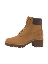 Timberland Skórzane botki "Kinsley" w kolorze jasnobrązowym rozmiar: 41. Brązowe botki Timberland, bez wzorów, z materiału, bez obcasa, bez zapięcia. Za 462.29 zł.