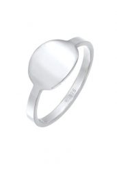 Elli Damski sygnet Basic Trend Geo Minimal wykonany ze srebra próby 925 Sterling Silver Pierścionki 1 ct. Szare pierścionki Elli, srebrne. Za 177.64 zł.