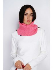 ASSUILI Szal-koło w kolorze różowym - 40 cm rozmiar: onesize. Różowe szaliki Assuili, bez wzorów, z materiału, klasyczne. Za 43.99 zł.