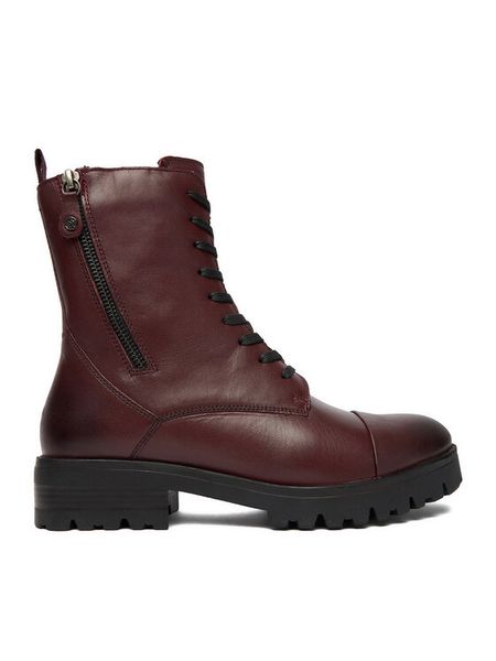 Lasocki Trzewiki CEO-WI23-DAGA-02 Bordowy. Czerwone botki Lasocki, bez wzorów, ze skóry, bez obcasa, na płaskiej podeszwie, bez zapięcia. Za 199.99 zł.