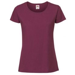 Koszulka Damska Iconic 190. Brązowe bluzki FRUIT OF THE LOOM, s, bez wzorów, sportowe, bez kołnierzyka, bez ramiączek. Za 38.99 zł.